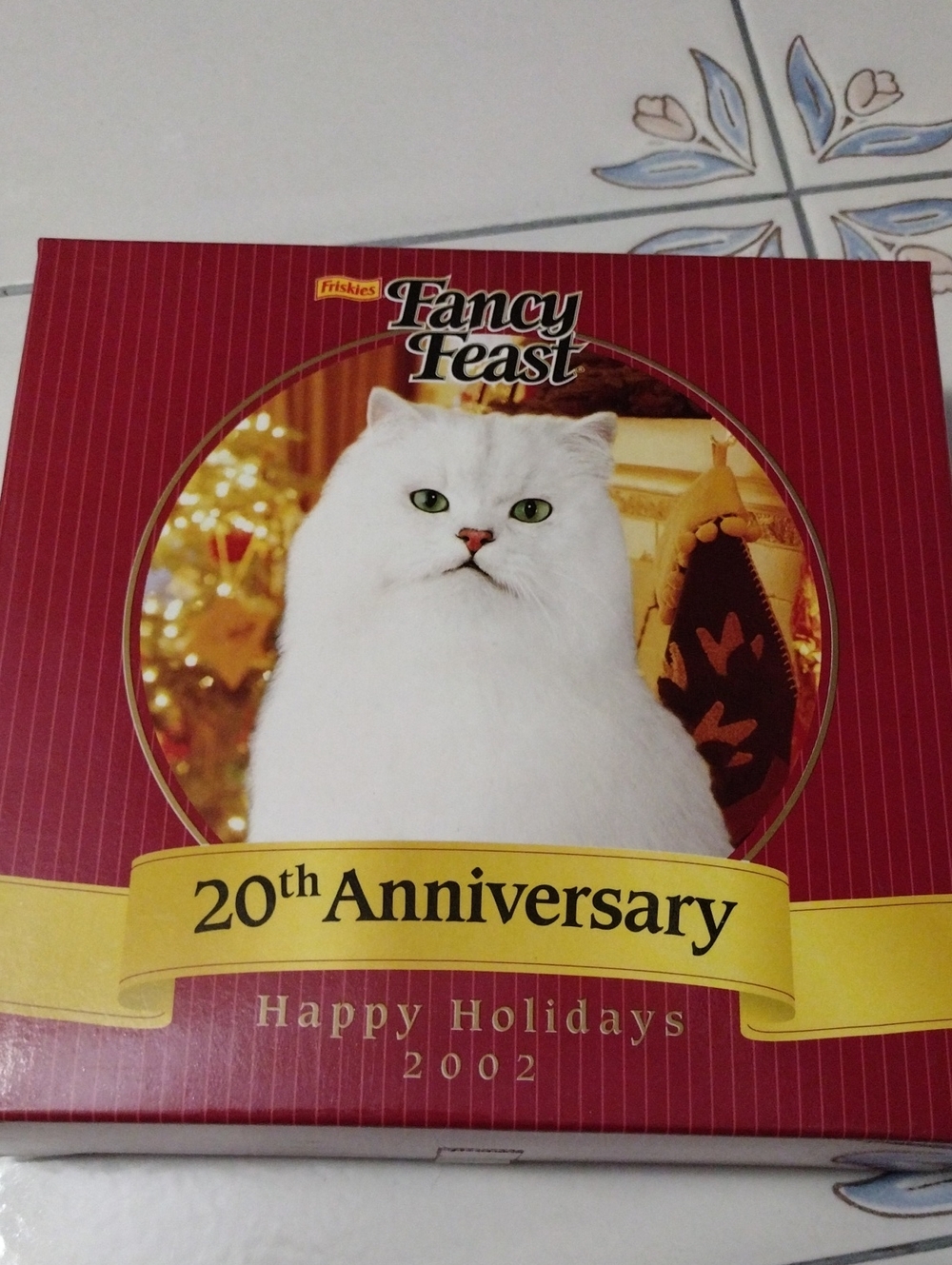 Collectible Fancy Feast 2002 20th Anniversary Holiday Ornament